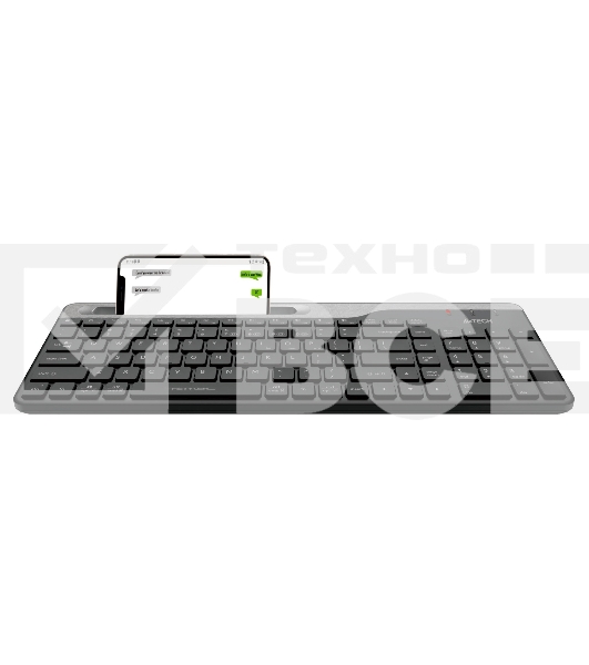 Клавиатура A4Tech Fstyler FBK25 беспроводная, USB, Bluetooth/Радиоканал, черный/серый
