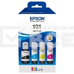 Чернила оригинальные Epson 101 / C13T03V64A мультипак, черный 127 мл., голубой, пурпурный, желтый - 210 мл. для Epson, фото3