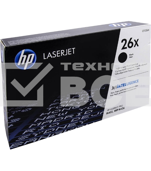 Тонер Картридж HP 26X CF226X черный для HP LJ Pro M402/M426 (9000стр.)