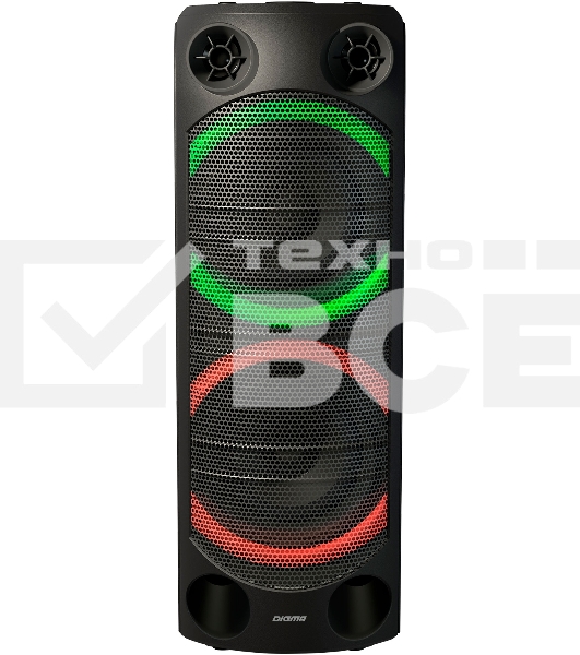 Минисистема Digma D-MC1720 черный 500Вт FM USB BT micro SD