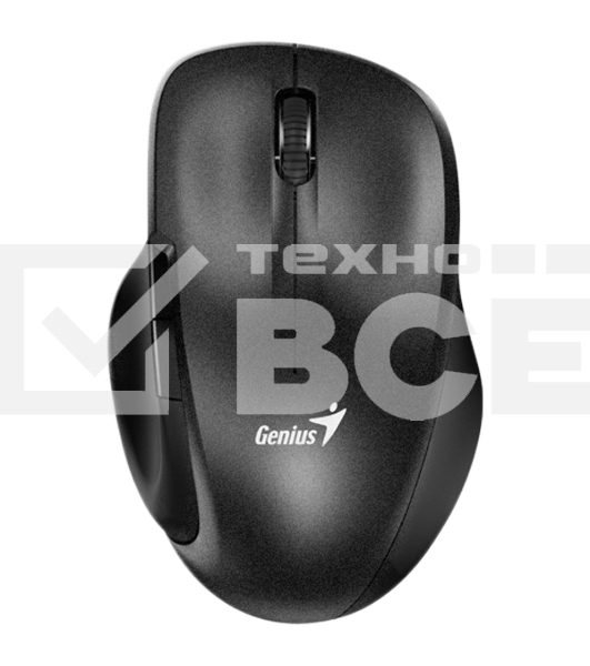 Мышь беспроводная Genius Ergo 8200S черный, 1200 dpi, радиоканал, USB, кнопки - 5