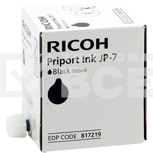 Краска Ricoh Priport JP-750 Inc (фл,500 мл) (o) JP-7/CPI-10 Black