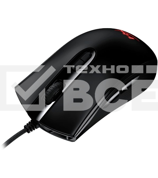 Мышь проводная HyperX Pulsfire Core черный, 6200 dpi, USB, кнопки - 7