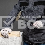 Перчатки трикотажные для ремонтных и строительных работ, с ПВХ точкой, 7 класс Россия, фото 1