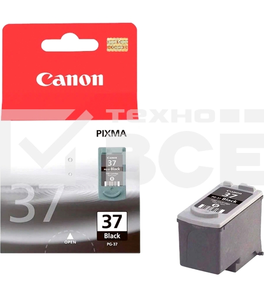 Картридж струйный Canon BJ CRG PG-37 EMB черный (220 стр.) для Canon PIXMA iP2500; MP140; MP190; MP210; MP220; MX300; MX310