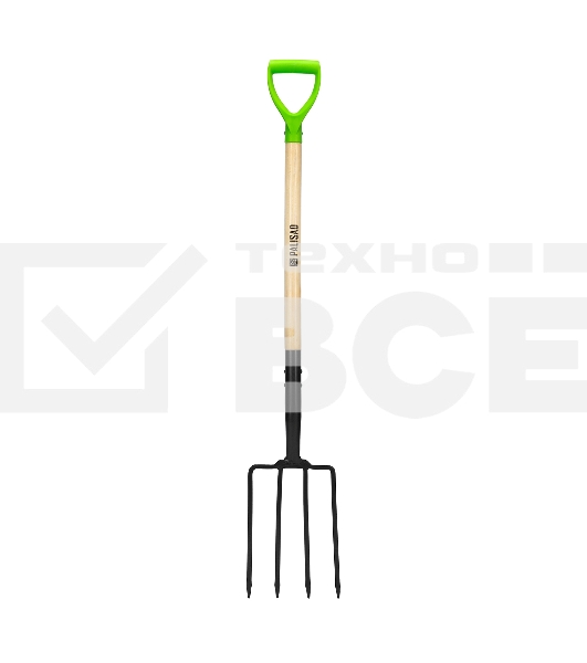 Вилы 4-рогие Palisad огородные, кованые, 195х295х1165 мм, деревянный лакированный черенок