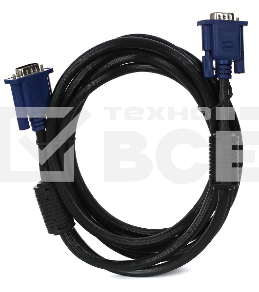 Кабель монитор-SVGA card (15M-15M) 3.0м 2 фильтра VCOM