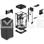 Компьютерный корпус без блока питания Fractal Design Mood, Mini-Tower, 1x180мм, 2xUSB-A 3.0 + 1xUSB 3.2 Type-C, SFX PSU Support, mITX черный, фото14