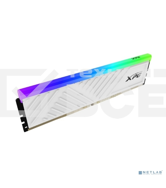 Оперативная память XPG Spectrix D35G RGB, DDR4, 8GB (1x8GB), 3200MHz, CL16, DIMM, с радиатором, белый, RGB