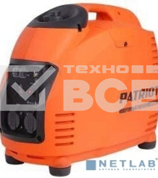 Электрогенератор бензиновый инверторный Patriot 2700i, 2.5 кВт, 60 дБ, 29 кг