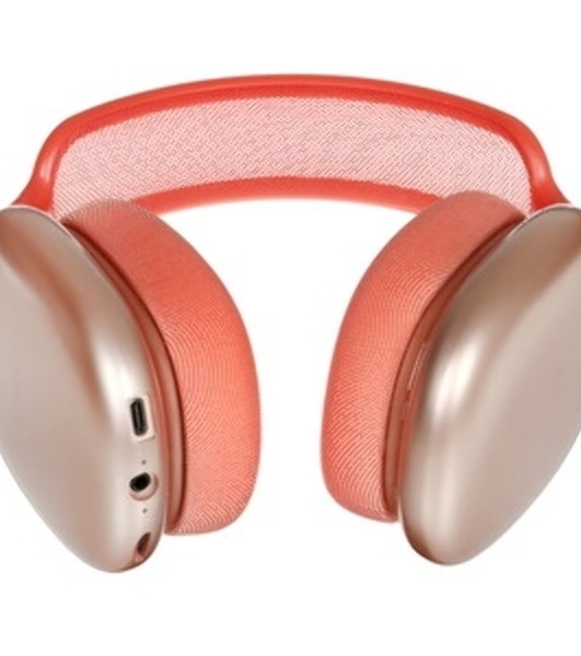 Беспроводные/проводные наушники Hoco W55 розовый, накладные, Bluetooth + проводной