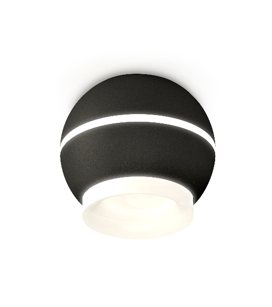Светильник Ambrella Light XS1102041 SBK/FR черный песок/белый матовый MR16 GU5.3 LED 3W 4200K (C1102, N7165)