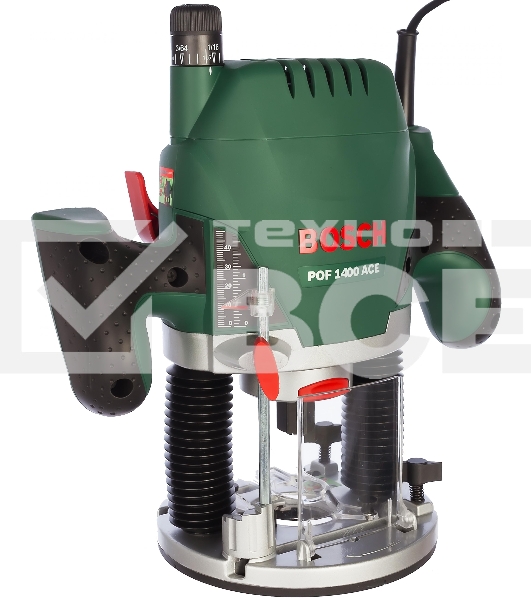 Фрезеры Bosch POF 1400 ACE 060326C820 Фрезерная машина 1400 Вт, 11000–28000 об/мин, 55мм, 3.5 кг