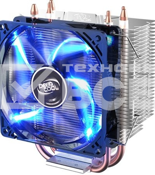 Кулер для процессора DEEPCOOL GAMMAXX 300 FURY серебристый, 95 мм, алюминий/медь, 1800 об/мин, 21 дБ, 4 pin, 130 Вт, 130.5 мм