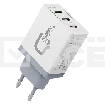 Сетевое зарядное устройство Qumo Quick Charge 3.0 3 USB (Charger 019), Quick charge 3.0, 3 USB, QC 3.0 + 2,1A, белый, фото2