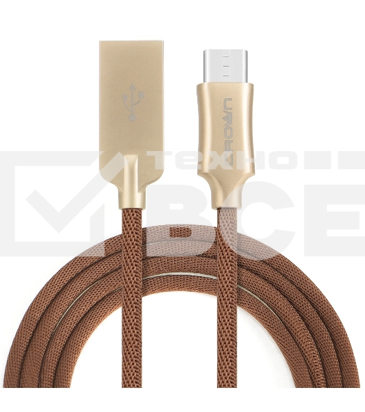 Кабель Crown USB - USB Type-C CMCU-3132C brown