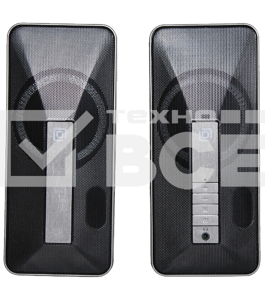 Колонки Oklick OK-130 2.0 черный BT портативные