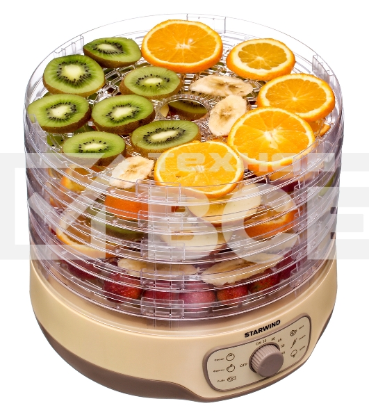 Сушка для фруктов и овощей Starwind SFD2520 5под. 250Вт белый