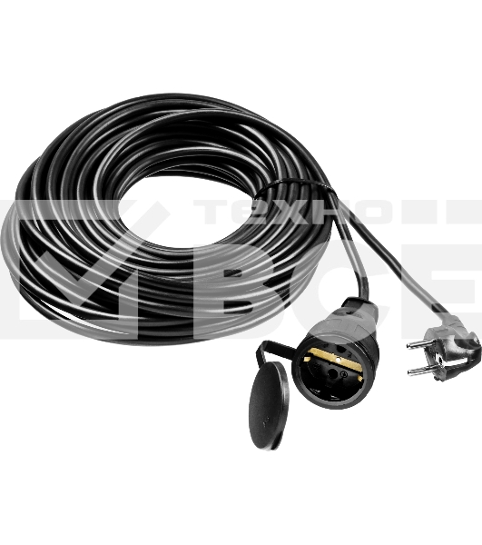 Удлинитель-шнур Stayer MC 315, 20 м, 3500 Вт, 1 гнездо, ПВС 3х1,5 мм2, черный