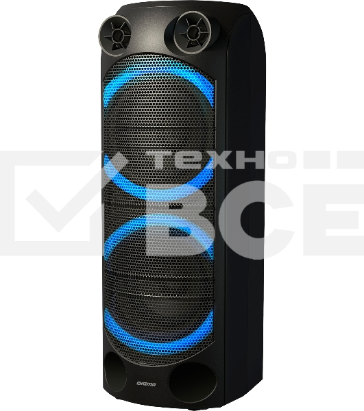 Минисистема Digma D-MC1720 черный 500Вт FM USB BT micro SD
