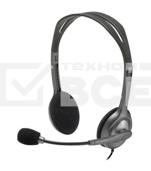 Гарнитура Logitech Headset H111 Stereo grey (981-000594/981-000593/981-000588)