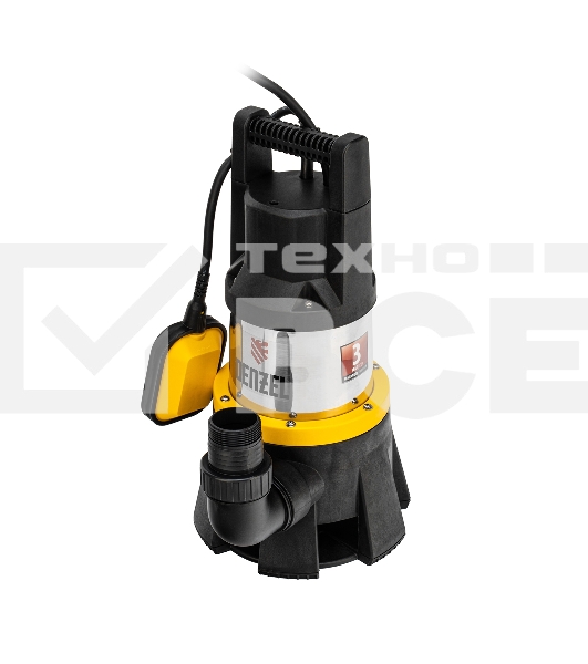 Дренажный насос Denzel DP1400X, 1400 Вт, подъем 11 м, 25000 л/ч