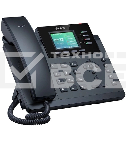 Настольный IP-телефон YEALINK SIP-T34W, 4 аккаунта, Wi-Fi, USB, 2.4