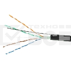 Кабель Cablexpert Россия UPC-5051E-4-CU-OUTR, UTP outdoor 4x2x0.51 на тросу, медный, кат.5e, однож., 305м, coil, черный, фото 1