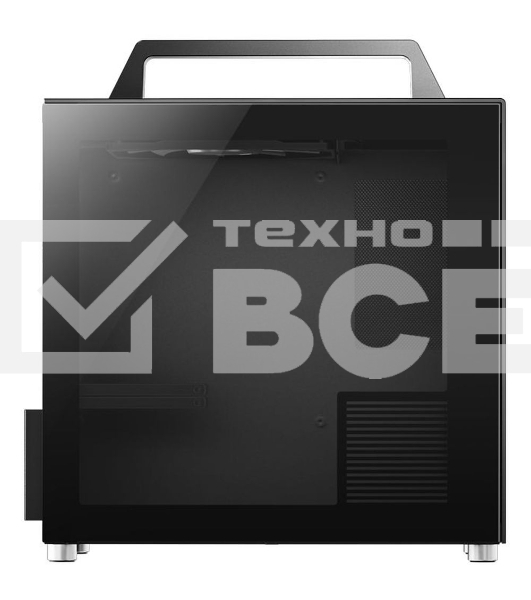 Компьютерный корпус JONSBO T8 PLUS Black без БП, боковые панели из закаленного стекла, mini-ITX, черный