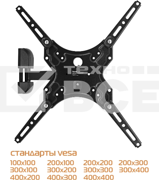 Кронштейн для телевизора Buro MF1 черный 13