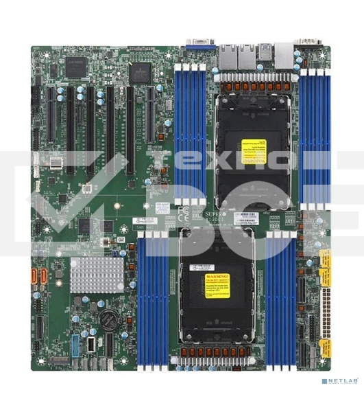 Материнская плата Supermicro MBD-X13DEI-B 2xLGA-4677, Intel Xeon SP gen 4, Intel C741, 16x DDR5 4800/4400/4000 MHz. 2x1Gbe Base-T BCM5720+1xMgmt LAN, 10xSATA3, 2xSATA-DOM, 6xUSB3, 4xPCI-Ex16+2xPCI-E x8+3xMCIO x8, 2xM.