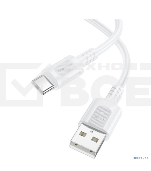 Дата-кабельBOROFONE BX111/USB кабель Type-C/1m/3A/White