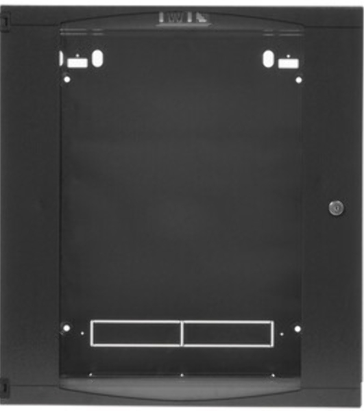 Шкаф настенный Lanmaster Next TWT-CBWNG-12U-6X4-BK 12U 550x450 мм пер. дв. стекл съемные бок. пан. 60 кг черный