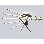 Потолочный светодиодный светильник Ambrella light FL6242 BK черный 135W 3000K-6400K 900*750*230 (ПДУ ИК), фото7