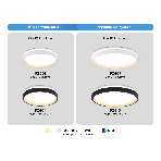 Светодиодный светильник RGB Ambrella light FZ607 WH/GD белый/золото IP20 66W 3000K-6500K+RGB D490*85 (ПДУ ИК), фото10