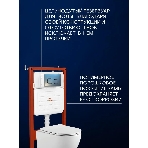 Комплект BAU 6 в 1: усиленная инсталляция BAU IDEAL, унитаз подвесной Rio Luxe 52*35, сиденье микролифт, кнопка смыва BAU Strike Gun Grey для инсталляции IDEAL, темно-серый металлик/хром, фото10