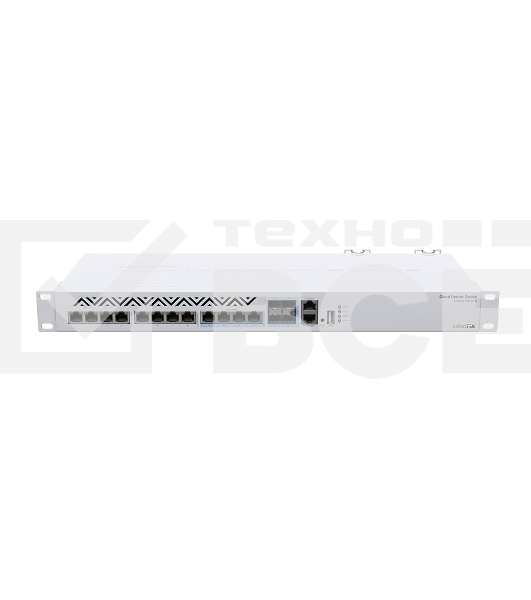 Mikrotik CRS312-4C+8XG-RM Cloud Router Switch 8х 1G/2.5G/5G/10G RJ45, 4х 10G RJ45/SFP+ with RouterOS L5, 1U rackmount enclosure