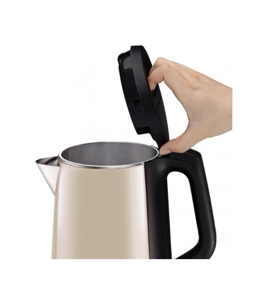 Чайник Tefal KO371I30 1.5л. 2200Вт бежевый/черный (металл)