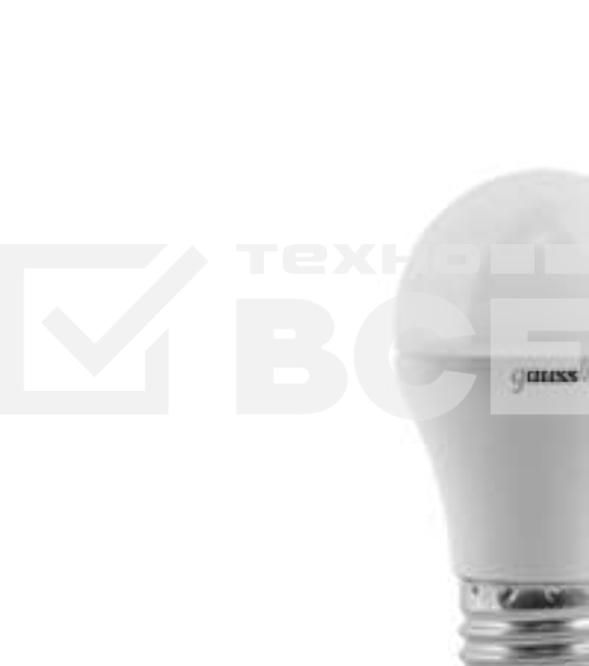 Светодиодная лампа GAUSS 105102107 LED Шар E27 6.5W 520lm 3000K 1/10/50