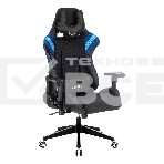 Кресло игровое Бюрократ VIKING 4 AERO BLUE черный/синий, искусст.кожа/ткань, две подушки, фото10