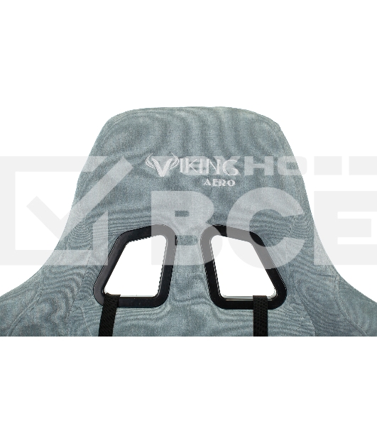 Кресло игровое Бюрократ VIKING KNIGHT LT28 FABRIC серо-голубой крестовина металл/пластик