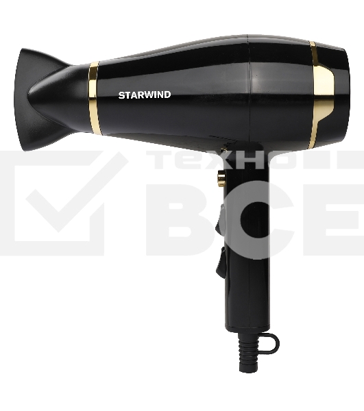 Фен Starwind SHD 6063 2200Вт черный/хром