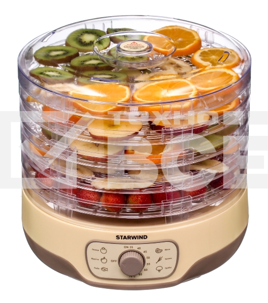 Сушка для фруктов и овощей Starwind SFD2520 5под. 250Вт белый