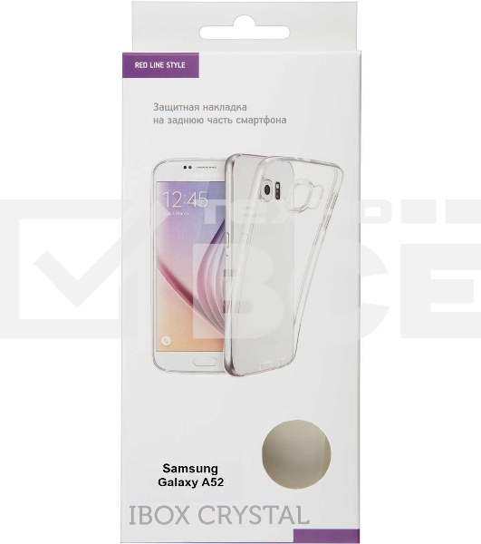 Чехол (клип-кейс) Redline для Samsung Galaxy A52 iBox Crystal прозрачный (УТ000023931)