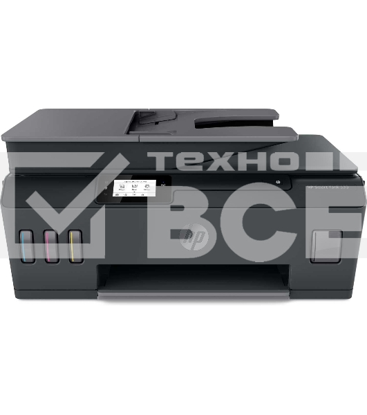 МФУ струйный HP Smart Tank 530 AiO (4SB24A), A4, цветной, печ. до 22 стр/мин. (ч/б) до 16 стр/мин. (цвет), скан. до 5 стр/мин. (ч/б) 3 стр/мин. (цвет), 1200x1200dpi, USB, Wi-Fi, BlueTooth, Air Print, Mopria