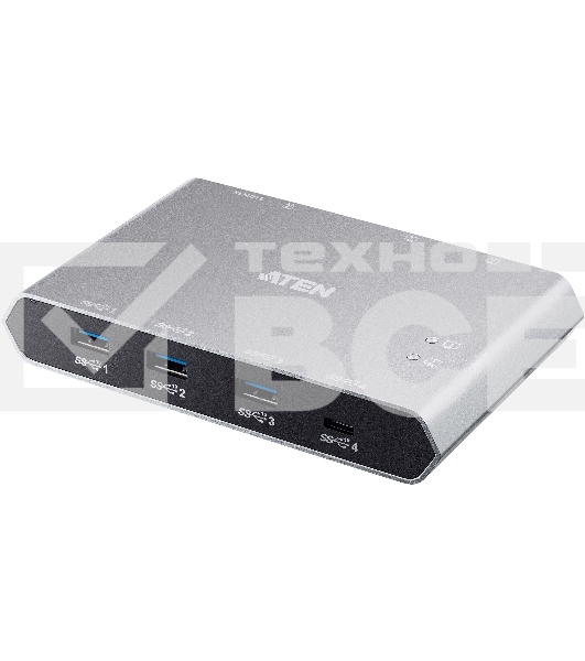 Переключатель ATEN 2-Port USB-C Gen 2 Sharing Switch with Power Pass-through