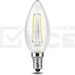 Лампа светодиодная филаментная Gauss 11Вт цок.: E14 свеча 220B 2700K св. свеч. бел.теп. C37 (упак.: 10 шт) (103801111), фото5