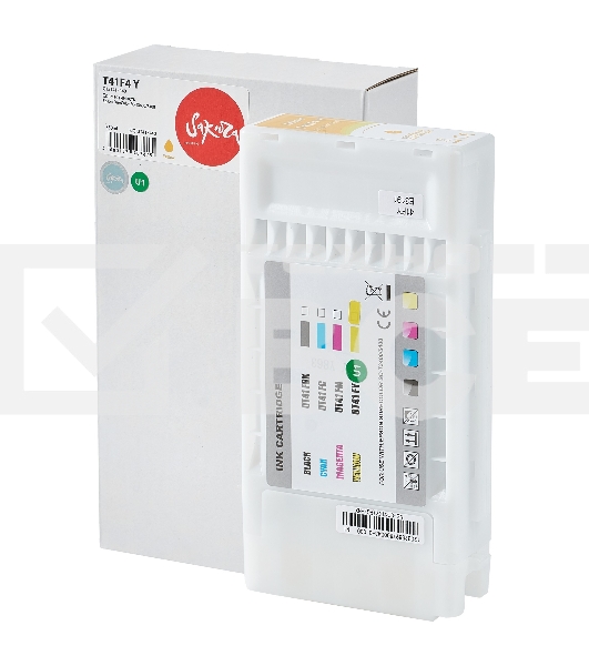Струйный картридж Sakura C13T41F440 (T41F4 Y) для Epson, желтый, 350 мл.