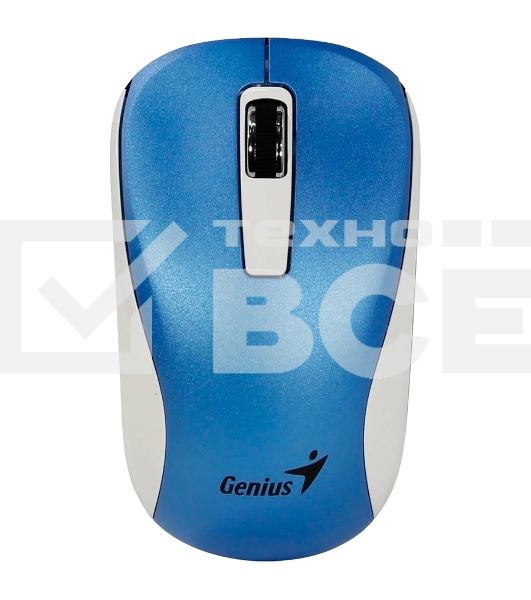 Мышь беспроводная Genius NX-7010 синий, 1200 dpi, радиоканал, USB, кнопки - 3