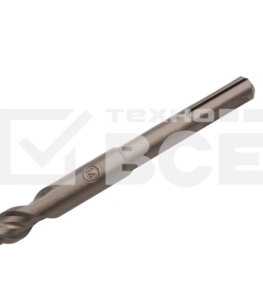 Бур по бетону, двойная спираль, Cobalt W-tip, 14x260 мм, SDS PLUS Denzel